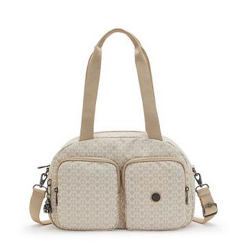 Beige Kipling Cool Defea Classic Printed Shoulder Bags | 805349QYX