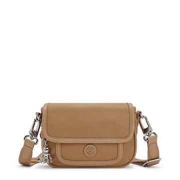 Beige Kipling Inaki Small Crossbody Handbag | 273086XZJ