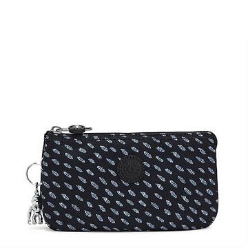 Black Kipling Creativity Large Printed Pouches | 801947KPZ