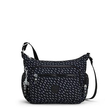 Black Kipling Gabbie Small Printed Crossbody Bags | 349186VHQ