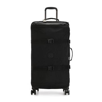 Black Kipling Spontaneous Large Rolling Suitcases | 816423LWN