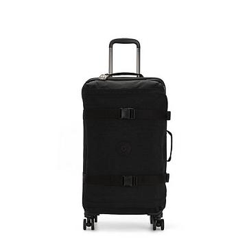 Black Kipling Spontaneous Medium Rolling Suitcases | 421836WOR