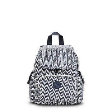 Black White Kipling City Pack Mini Printed Backpacks | 231567SWX