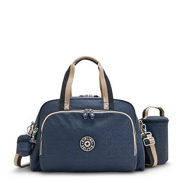 Blue Kipling Camama Printed Diaper Bags | 547829UZR