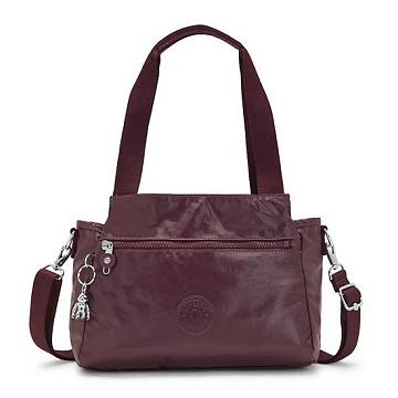 Burgundy Kipling Elysia Metallic Shoulder Bags | 984103CAG