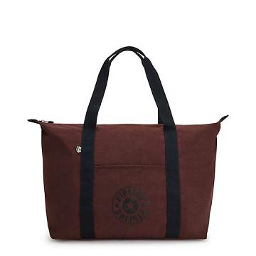 Claret Kipling Art Medium Lite Tote Bags | 740239UAK