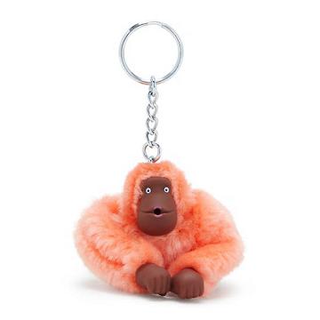 Coral Kipling Sven Small Monkey Keychain Accessories | 095832RAN