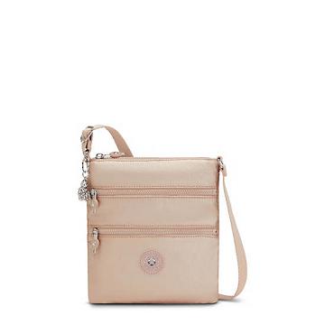 Gold Metal Kipling Keiko Metallic Crossbody Mini Bag | 537194CMK