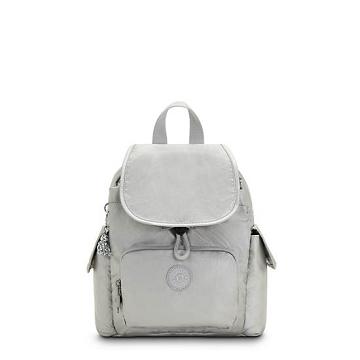 Light Metal Kipling City Pack Mini Classic Metallic Backpacks | 908542PEW