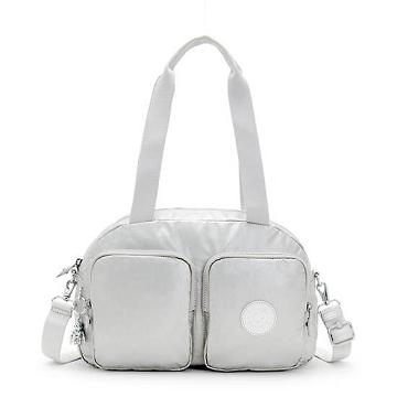 Light Metal Kipling Cool Defea Metallic Shoulder Bags | 016372HQZ