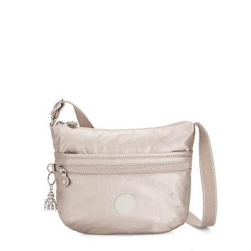 Metal Kipling Arto Small Metallic Crossbody Bags | 964837QEV