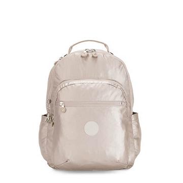 Metal Kipling Seoul Large Metallic 15" Laptop Bags | 821367TLM