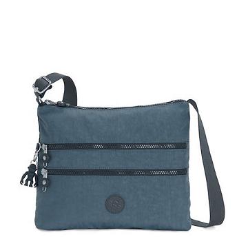 Navy Grey Kipling Alvar Crossbody Bags | 364781GVB