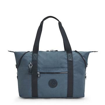 Navy Grey Kipling Art Medium Tote Bags | 354267BDC