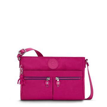 Pink Fuchsia Kipling New Angie Fashion Crossbody Bags | 357814OUW