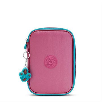 Pink Metal Kipling 100 Pens Metallic Accessories | 982035BHM