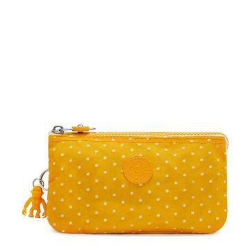 Yellow Kipling Creativity Large Printed Pouches | 019523VYS