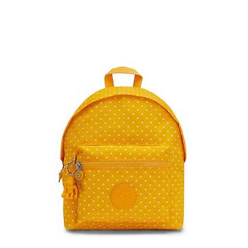 Yellow Kipling Reposa Printed Backpacks | 142937RMW