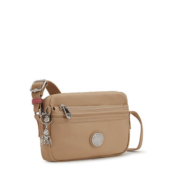 Beige Kipling Abanu Slim Crossbody Bags | 146035OVP