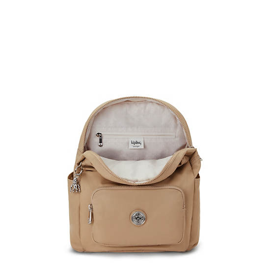 Beige Kipling City Pack Small Backpacks | 469270QTN