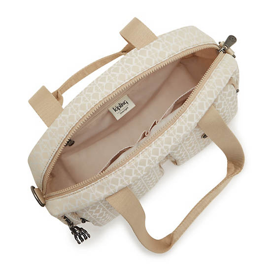 Beige Kipling Cool Defea Classic Printed Shoulder Bags | 805349QYX