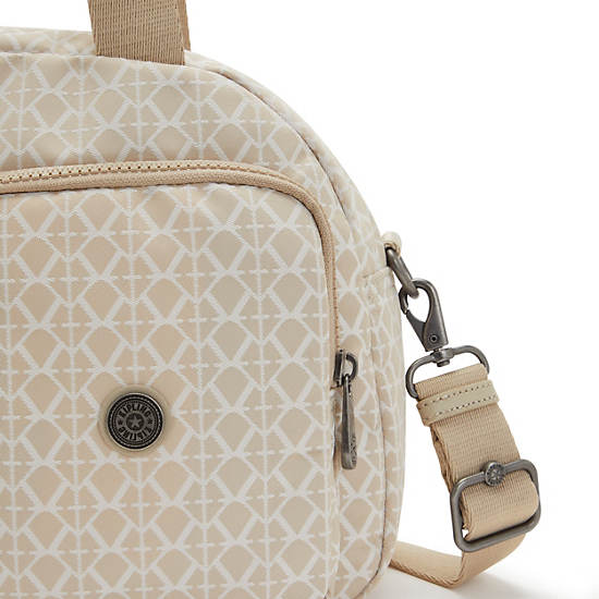 Beige Kipling Cool Defea Classic Printed Shoulder Bags | 805349QYX