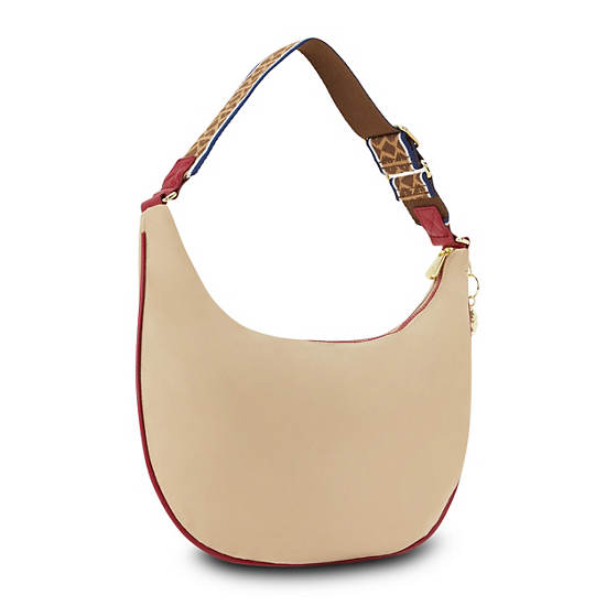 Beige Kipling Hania Classic Shoulder Bags | 470961JKY