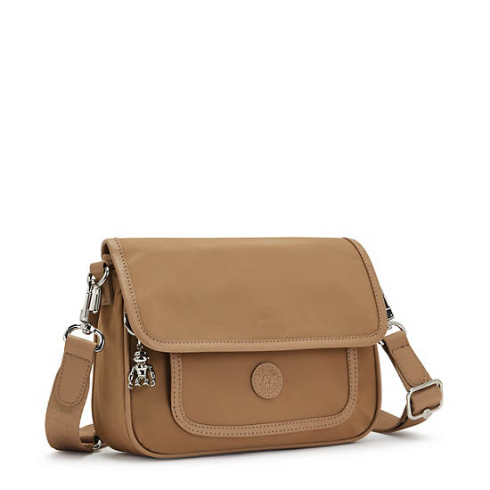 Beige Kipling Inaki Crossbody Bags | 698731QKO