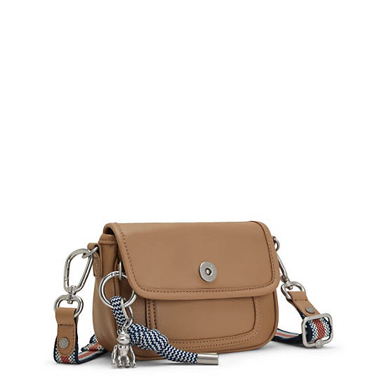 Beige Kipling Inaki Small Crossbody Bags | 435289KDZ