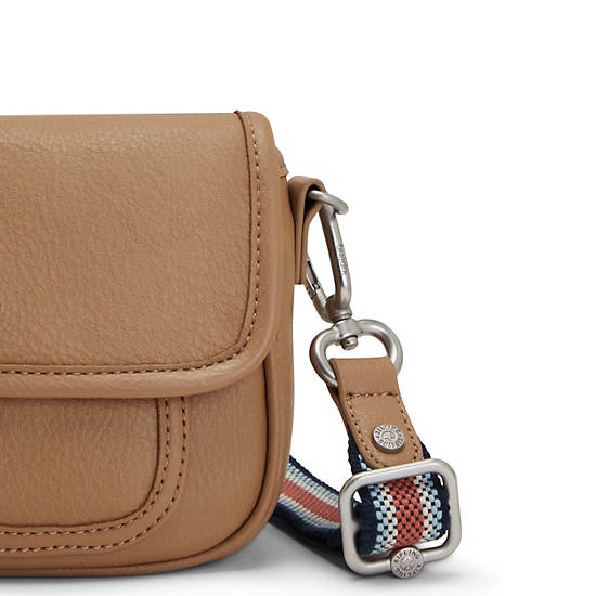 Beige Kipling Inaki Small Crossbody Bags | 435289KDZ