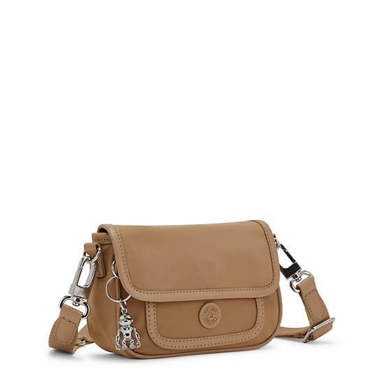 Beige Kipling Inaki Small Crossbody Handbag | 273086XZJ