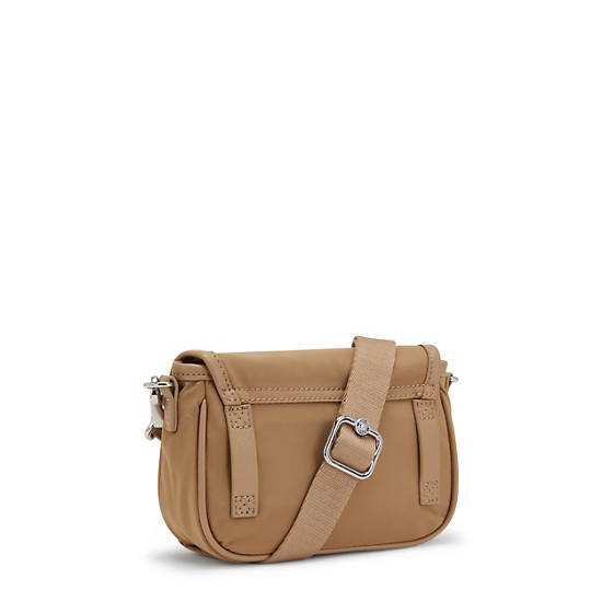 Beige Kipling Inaki Small Crossbody Handbag | 273086XZJ