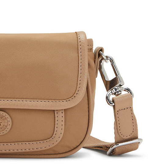 Beige Kipling Inaki Small Crossbody Handbag | 273086XZJ