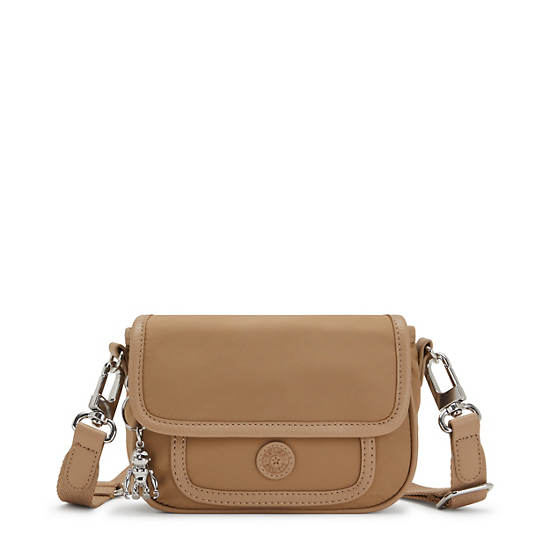 Beige Kipling Inaki Small Crossbody Handbag | 273086XZJ