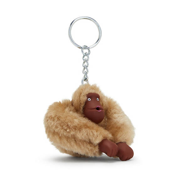 Beige Kipling Sven Small Monkey Keychain Accessories | 845729BFZ