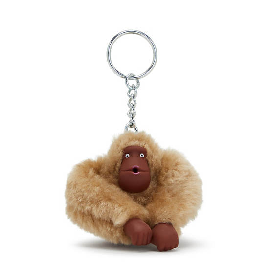 Beige Kipling Sven Small Monkey Keychain Accessories | 845729BFZ