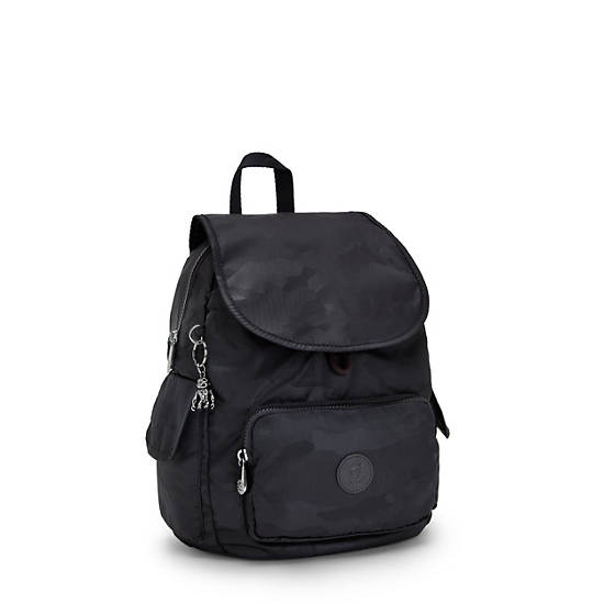 Black Camo Kipling City Pack Small Classic Backpacks | 435806KTP