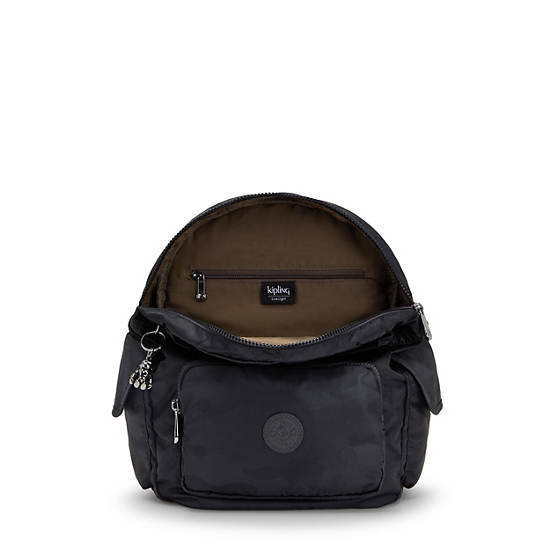 Black Camo Kipling City Pack Small Classic Backpacks | 435806KTP