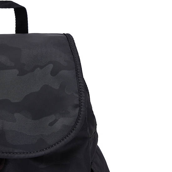 Black Camo Kipling City Pack Small Classic Backpacks | 435806KTP