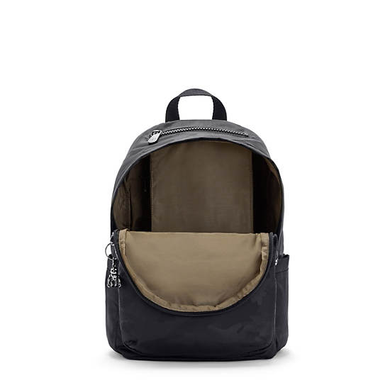 Black Camo Kipling Delia Backpacks | 410768HUT