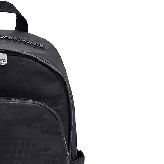 Black Camo Kipling Delia Backpacks | 410768HUT