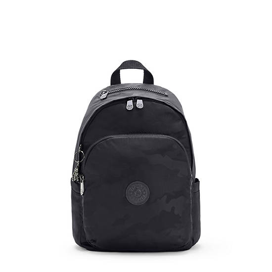 Black Camo Kipling Delia Backpacks | 410768HUT