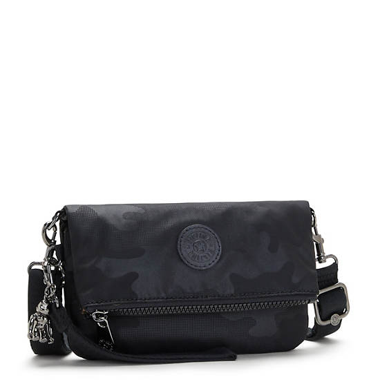 Black Camo Kipling Lynne 3-in-1 Convertible Crossbody Bags | 926017KZT