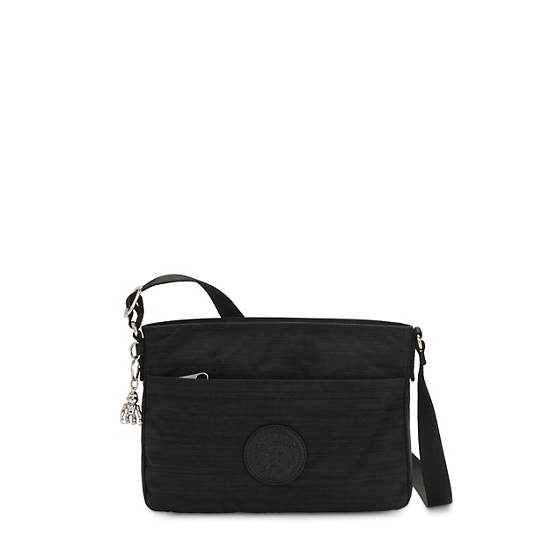 Black Kipling Abel Crossbody Bags | 806971DOT