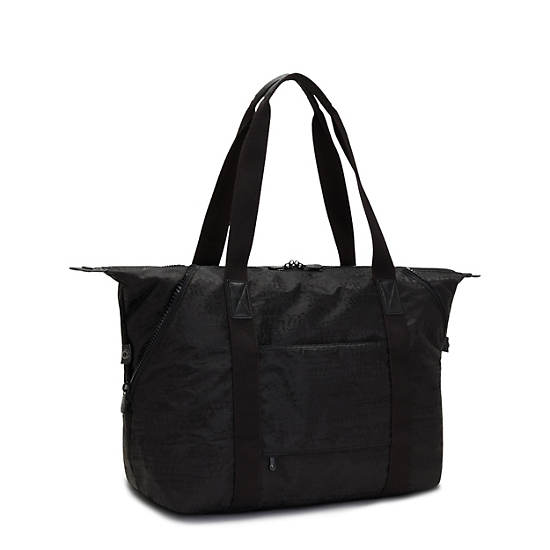 Black Kipling Art Medium Tote Bags | 473261RUK