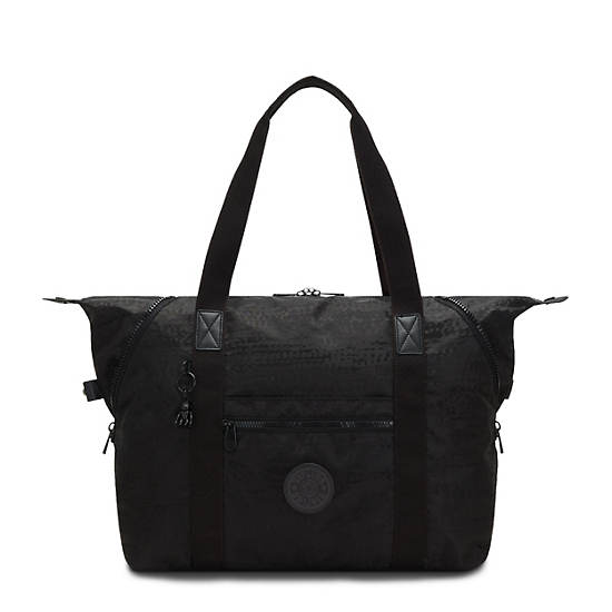 Black Kipling Art Medium Tote Bags | 496105YBI