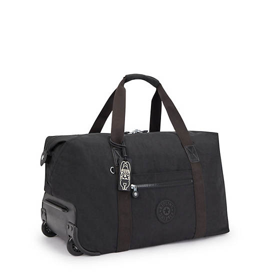 Black Kipling Art on Wheels Rolling Tote Bags | 963071ZYK