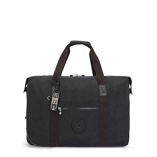 Black Kipling Art on Wheels Rolling Tote Bags | 963071ZYK