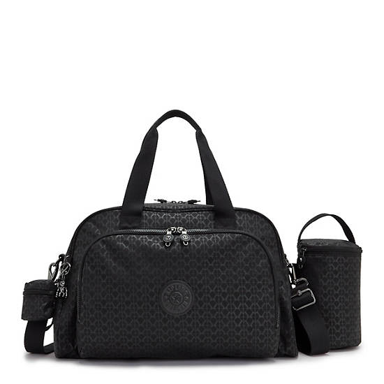 Black Kipling Camama Printed Diaper Bags | 524391PWS