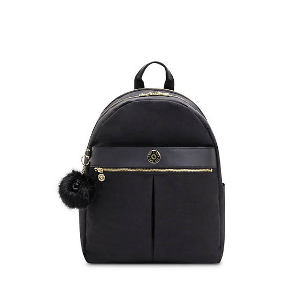 Black Kipling Carla Backpacks | 689154BOP